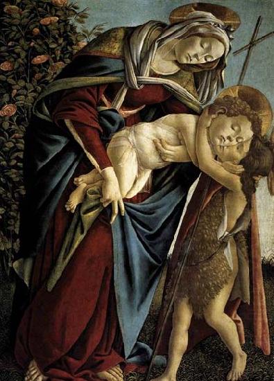BOTTICELLI, Sandro Madonna and Child and the Young St John the Baptist china oil painting image